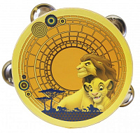 FLIGHT FDSN-2LK Тамбурин "Король Лев" с 4 джинглами, Размер: 6' (15cм), Состав: дерево, металл