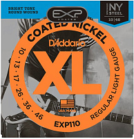 D'ADDARIO EXP110 струны для электрогитары, Regular Light, никель, 10-46