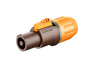 ROXTONE RAC3FCI-WP Brown Разъем кабельный типа powercon, пыле- и влагозащищенный, 3-контактный, "female", коричневый