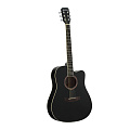 STARSUN DG120c-p Black акустическая гитара, цвет черный
