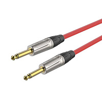 ROXTONE TGJJ100-TRD/6 Кабель инструментальный  моноджек 6.3 мм -  моноджек 6.3 мм, длина 6 м, цвет красный