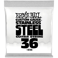 ERNIE BALL 1936 одиночная струна для электрогитары. Нержавеющая сталь, калибр .036