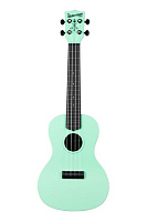 WATERMAN by KALA KA-CWB-GN Sea Foam Green, Matte, Concert Ukulele w/Bag Укулеле концертное, материал пластик, цвет мятный, отделка матовая, чехол в комплекте