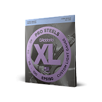 D'ADDARIO EPS190 PROSTEELS BASS CUSTOM LIGHT 40-100 струны для бас-гитары, мензура 34-36,25", сталь, 40-100
