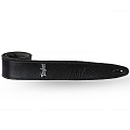TAYLOR TL251-06 LEATHER STRAP, SUEDE BACK, 2.5" ремень для гитары, цвет чёрный