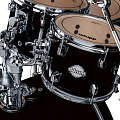DDRUM DM B 522 MB  ударная установка,10"-12"-16"-22"-13"х7" (без Hardware), цвет Black Wrap 
