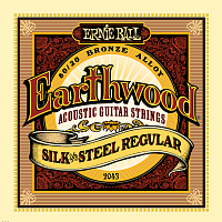 Ernie Ball 2043 струны для акустической гитары Silk & Steel Regular (13-17-26-34-46-56)