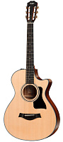 TAYLOR 312ce 12-Fret 300 Series гитара электроакустическая, форма корпуса Grand Concert, кейс