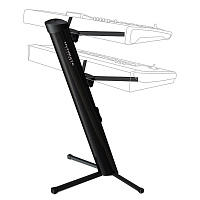 Ultimate Support AX-48 Pro Plus  клавишная стойка APEX-серии на 2 инструмента, с микрофонным держателем и чехлом, черная