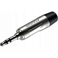 ROXTONE RMJ3PS-NN Разъем Jack 3.5 мм стерео с резиновым держателем под кабель, цвет серебро