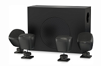 Tannoy SAT SUB 4PACK комплект: настенный сабвуфер 6,5" и 4 сателлита 2,5", встроенный кроссовер, 70/100 B - 80 Вт, 120 Вт/8 Ом, 32 Гц - 20 кГц, цвет чёрный
