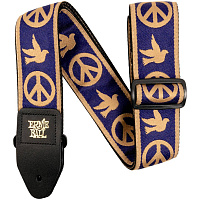 ERNIE BALL 4699  гитарный ремень Jacquard с рисунком Peace Love Dove