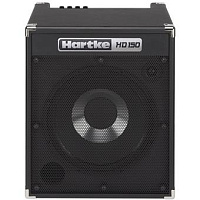 Hartke HD150 Басовый комбо усилитель 150W, 15'' гибридный драйвер, 2" ВЧ драйвер, 7ми-полос. эквалайзер, регуляторы Bass, Mid, Treble,, 2 входа Active/passive, 6,3мм гнездо наушников, 3.5мм стерео AUX