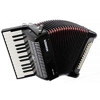 HOHNER The New Bravo I 49 F black (A40461)  аккордеон 1/2 с системой басов Freebass, 1-голосный, правая клавиатура 26 клавиш, левая клавиатура 49 басов, цвет черный, диапазон (B-C), вес 3,9 кг
