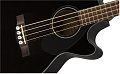 Fender CB-60SCE Bass Black LR Электроакустическая бас-гитара, топ массив ели, цвет черный