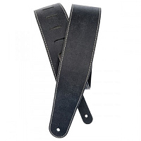 PLANET WAVES 25VNS00-DX гитарный ремень, кожа, черный, прошитый (контрастная нитка)
