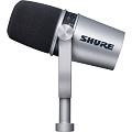 SHURE MV7-S гибридный широкомембранный USB/XLR микрофон для записи/стримминга речи и вокала, цвет серый