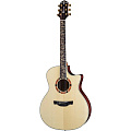 CRAFTER STG G-28ce  электроакустическая гитара, верхняя дека - массив ели, корпус - черное дерево