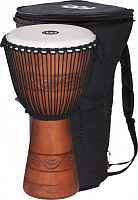 MEINL ADJ2-L+Bag - джембе большой (12"x24") африканский в компл. с чехлом, материал - Mahogany Wood, мембрана натуральная, веревки - HTP-нейлон, цвет коричневый