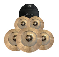 AISEN B20 HYBRID CYMBAL PACK набор тарелок (14", 16", 18", 20") с чехлом