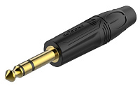 ROXTONE RJ3P-BG Разъем  jack 1/4" стерео, с резиновым держателем под кабель, размер 93х16.5 мм, цвет черный