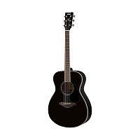 Yamaha FS820 BL акустическая гитара, корпус массив ели, цвет черный