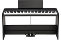 KORG B2SP BK цифровое пианино, взвешенная клавиатура, 12 тембров, педаль, адаптер питания в комплекте, цвет черный