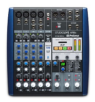 PreSonus StudioLive AR8c аналоговый микшер USB, 8 каналов, 2 микр./инстр. + 2 микр. моно/лин. стерео, 8x4 USB-C, 2 AUX, FX, SD рек./плеер