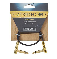Rockboard RBO CAB PC F 30 GD  Кабель для коммутации гитарных эффектов, 30 см, золотистые разъемы