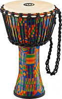 MEINL PADJ2-S-G  джембе малый, походный (8"x16"), материал - синтетический полимер, мембрана натуральная кожа, веревки - PP-нейлон