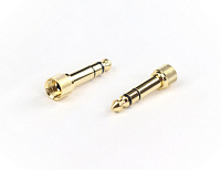 AuraSonics J3563TA переходник Jack 3.5 мм TRS - Jack 6.3 мм TRS, позолоченные контакты, до 50 В
