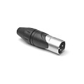 Amphenol AX3M  Разъем XLR кабельный, "папа", 3 контакта, точеные контакты, цвет никель