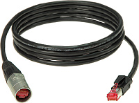 KLOTZ CP5ER1P005 Patchcable CAT5e PUR 5m, black Ethercon / RJ45
