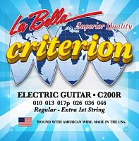 LA BELLA C200R струны для электрогитары - натяжение Regular (010-013-017-026-036-046)