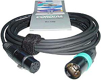 Cordial CDX 2-1 DMX-кабель XLR female 5-контактный/XLR male 5-контактный, разъемы Neutrik, 2,0 м, черный