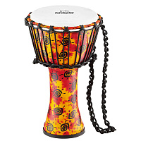 MEINL NINO-PDJ1-M-G  джембе африканский детский (10"), высота 20", материал - синтетический полимер, мембрана натуральная кожа, веревки - HTP-нейлон