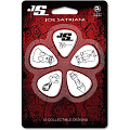 PLANET WAVES 1CWH2-10JS JOE SATRIANI PICKS WHITE LIGHT комплект медиаторов, 10 штук, мягкие, цвет белый