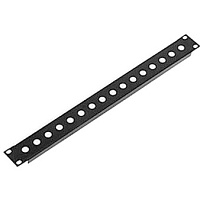 AVCLINK RPE-1/16D Рэковая панель пустая, 1U, для 16 разъемов XLR D-типа