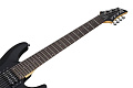 Schecter C-7 Deluxe SBK Гитара электрическая семиструнная, цвет матовый черный