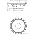 Eighteen Sound 8MB400/8  8" динамик среднебасовый, 8 Ом, 280 Вт AES, 95 дБ, 55-5200 Гц