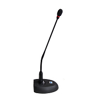 INVOTONE GM200 Микрофон настольный с выключателем, конденсаторный, гусиная шея, кардиоидный, фант/бат питания