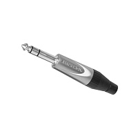 Amphenol TS3PJ  Разъем 1/4” (6.35 мм) стереоджек, штекер, кабельный зажим Jaws, колпачок из пластика