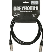 KLOTZ GRG1FM03.0 GREYHOUND готовый микрофонный кабель, никелированные разъемы Klotz, XLR "мама" XLR "папа", длина 3 м