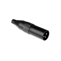Amphenol AC3MB Разъем XLR кабельный "папа" (штекер), 3 контакта, цвет черный