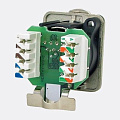 Neutrik NE8FDV-YK панельный разъем RJ45 для печатного монтажа, вертикальная установка под зажим провода