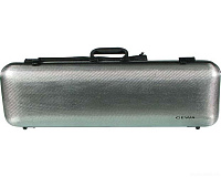 GEWA Violin Case Idea 2.0 футляр для скрипки прямоугольный, карбон, 2 кг, 2 съемных рюкзачных ремня, цвет титан