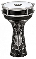 MEINL HE-124 дарбука, алюминий, 8” x 14 1/2”, ручная ковка рисунка, настроечный ключ в комплекте