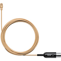 SHURE TL47T/O-MTQG Петличный всенаправленный микрофон TwinPlex, естественная передача звука, низкая чувствительность, кабель 1.6 мм