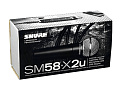 SHURE SM58-X2U динамический кардиоидный вокальный микрофон с XLR-to-USB адаптером для подключения к ПК