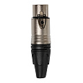 ROCKDALE XLR003 металлический кабельный разъем XLR "мама" (female) 3pin, цвет никель